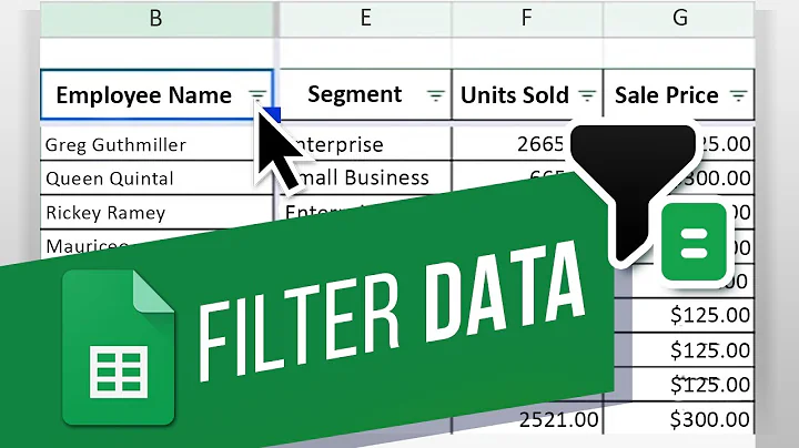 How to Filter Spreadsheet Data in Google Sheets | How to Create Filters in Google Sheets