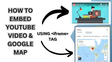 How to Embed YouTube video & Google Map using Iframe TAG #html #css