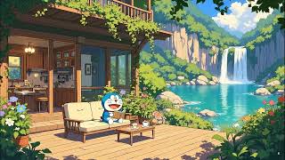 Peaceful Lo-fi Morning by the Lake with Doraemon 🌿☕🎧 screenshot 2