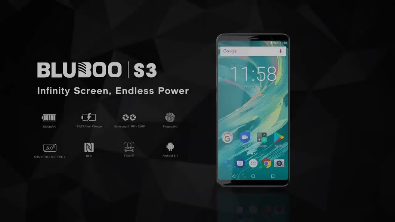 8500mAH Massive Battery BLUBOO S3 Official Video