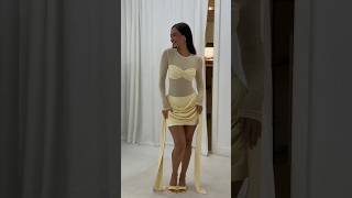 The Perfect Our Gabriella Adelina Mini Dress In Yellow