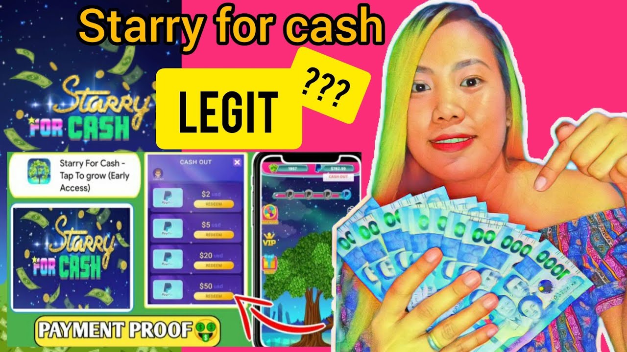 Starry for cash part 2|will this game legit payout INTO your paypal|OR