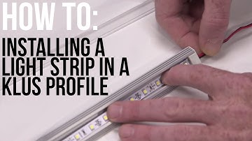 How to Install 1 Meter Light Strip in a KLUS 1 Meter Profile