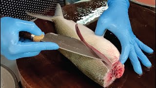 Mullet Cutting Skills-Mullet Roe Making ,Spineless milkfish belly cutting skills-Taiwan Street Food