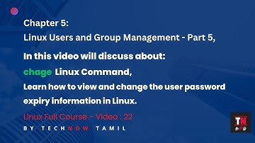 Chage Command in Linux | View and change the user password expiry information