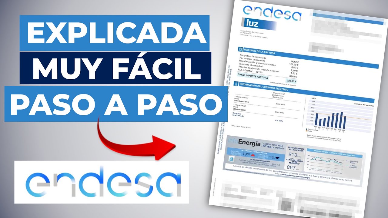 Cómo Leer y Entender tu Factura de Luz de Endesa - YouTube