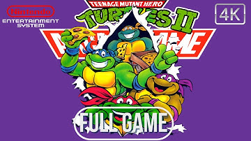 TMNT II: The Arcade Game (NES) – Full Game Walkthrough in 4K | No Commentary