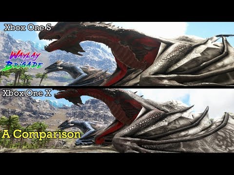 Xbox One S Vs. Xbox One X | ARK Comparison | High Detail vs. High Framerate