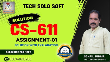 CS611 Assignment 1 Solution Spring 2025 100% accurate by Tech solo |CS611 Assignment 1 solution 2025