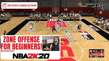 NBA 2K20: 1-3-1 Zone Offense. Beating a 2-3 Zone for Beginners