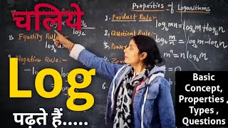 Basic Properties Logarithm & Examples for 11th/ 12th/JEE Mains/ NDA | Logarithm | Maths is Easy
