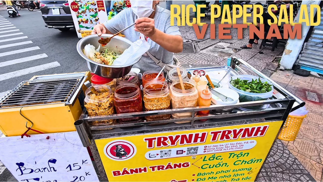Vietnamese Rice Paper Salad | A must try local delicacy - YouTube