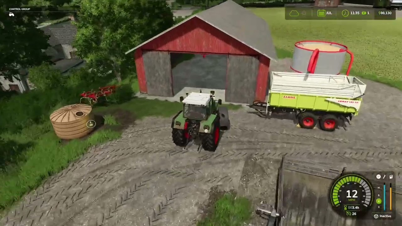 Getting our bales in, Feeding cows 🐄 and starting harvest on Calmsden Farm #49 FS25 