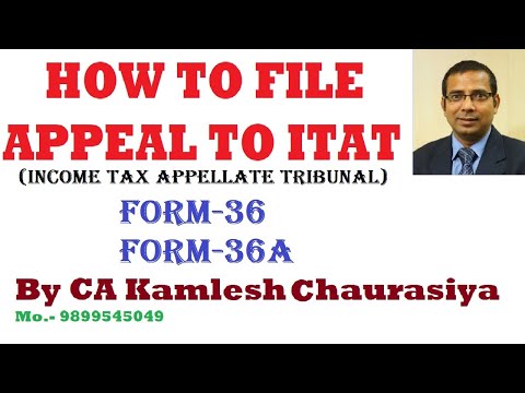 APPEAL TO ITAT (INCOME TAX APPELLATE TRIBUNAL)/ FORM-36