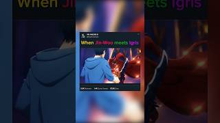 When Jin-Woo meets first time of Igris #sololeveling #jinwoo #animeedits #viral #trending #song