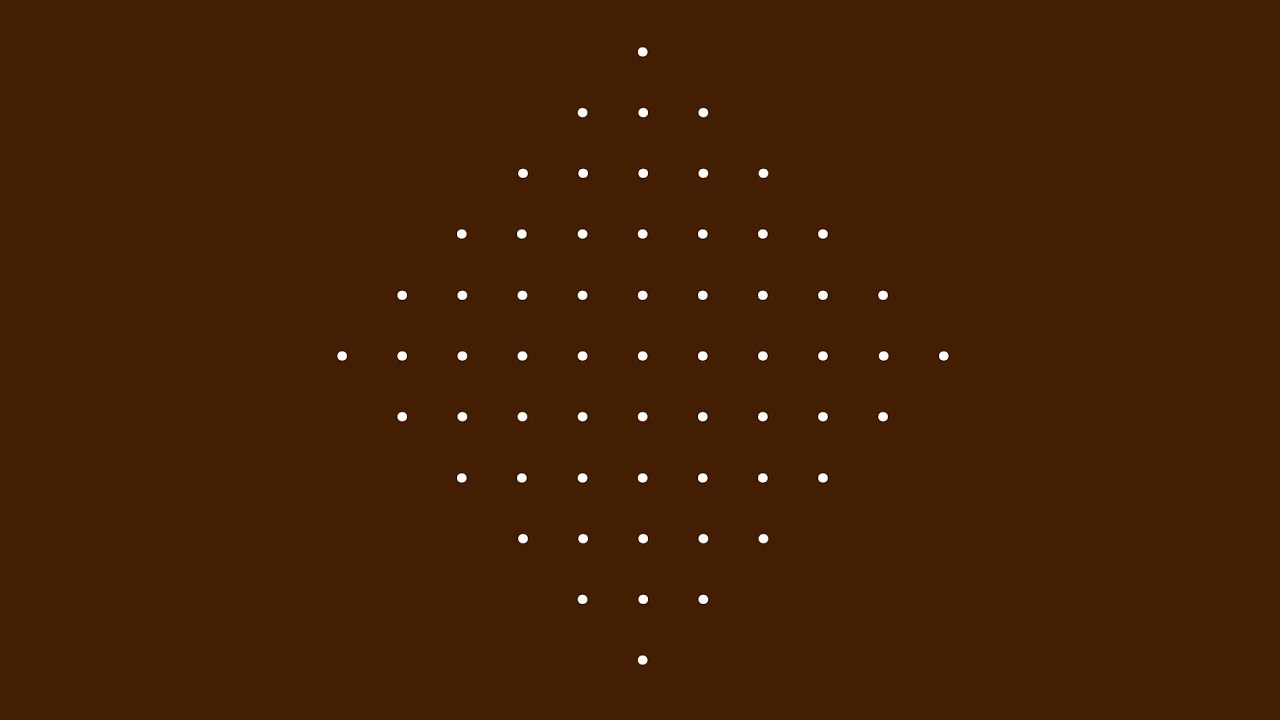 today rangoli designs with dots. 9 x 1 dots simple rangoli for daily use