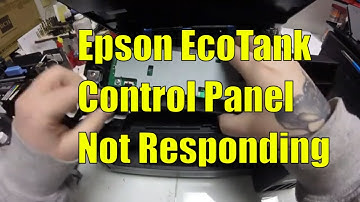 Epson EcoTank Printer LCD Panel Doesn