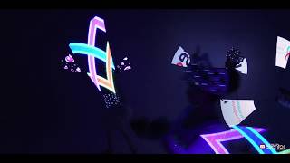 Light Juggling Performance with LED POIS
