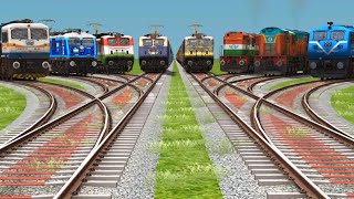 🚂 Railway Station Bharat Express 🚆 | Bumpy & Forked Railroads Tracks | Train Simulator Gameplay