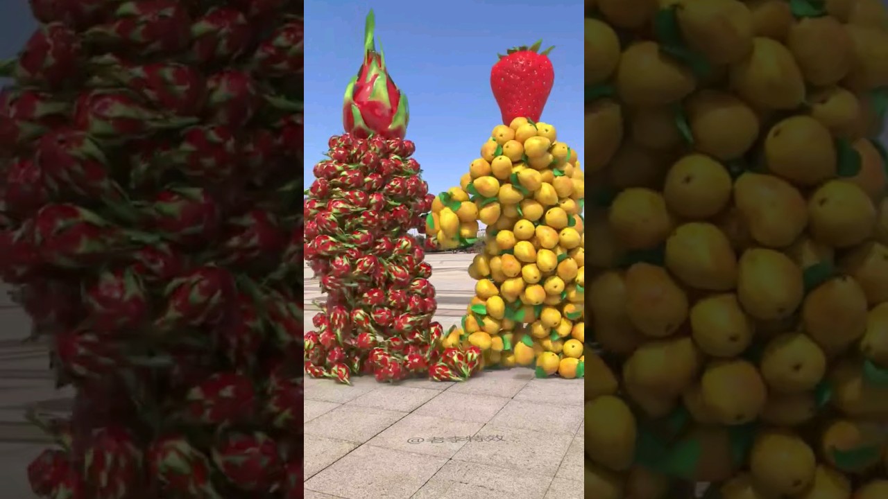 Vegetables fight 🍊🍇 