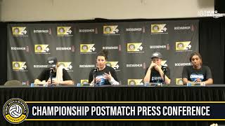 Pro Volleyball Federation Championship | Postmatch Press Conference