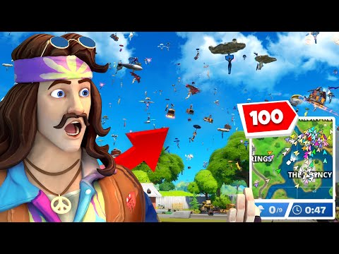 I Told 100 Stream Snipers to Land at Risky Reels (INSANE) Fortnite Battle Royale