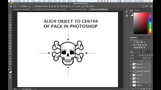 How to Center Objects in Photoshop (Align to Page or Canvas)