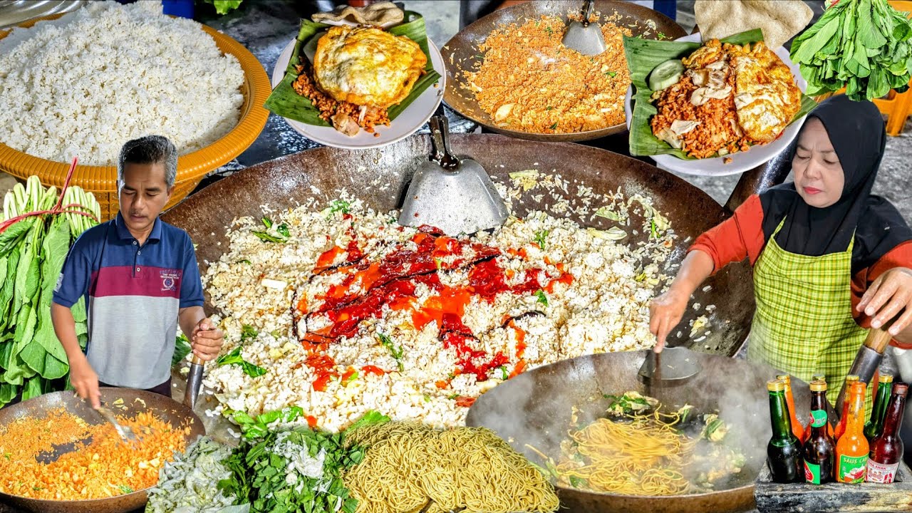 KOLABORASI KAKEK NENEK YG SANGAT KEREN, MENGHASILKAN PELANGGAN YG BERJUBEL - Nasi Goreng Pak Dar