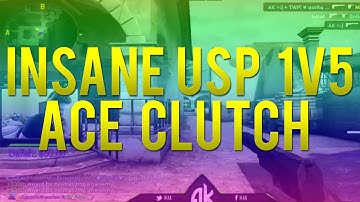 CS:GO INSANE 1v5 ACE CLUTCH!!