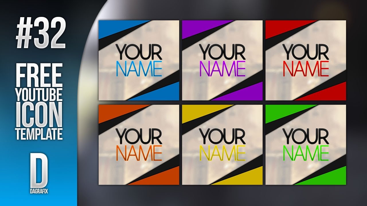youtube icon template