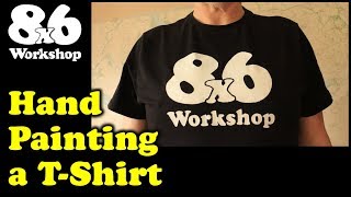Hand Painting a T-Shirt without high tech equipment!