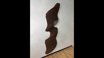 How to Install Golden Tornado Design Parametric Wall Art - Painted | Installation 3D Wall Panels