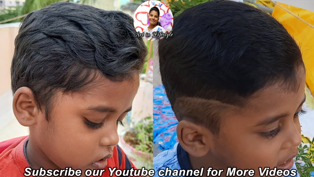 Stylish haircut for Kids | at home | using Trimmer | Art in Lifestyle -  YouTube
