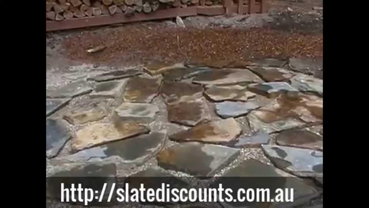 How to Lay Crazy Paving Flagstone Part 1 of 2 YouTube
