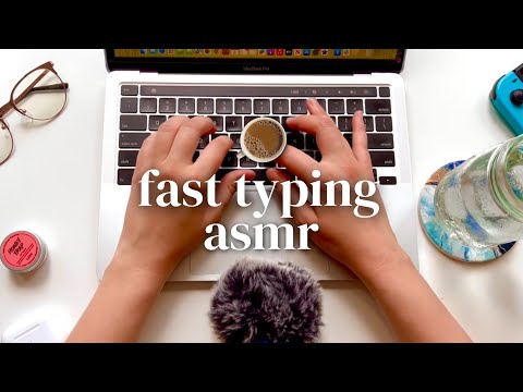 Fast ASMR Keyboard Typing | MacBook Pro, No Talking | Study With Me