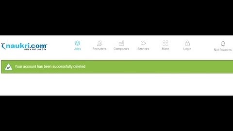 How to Delete Your Naukri Account Permanently