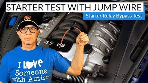 Starter Relay Bypass Test | Starter Test With Jump Wire DIY Tutorial