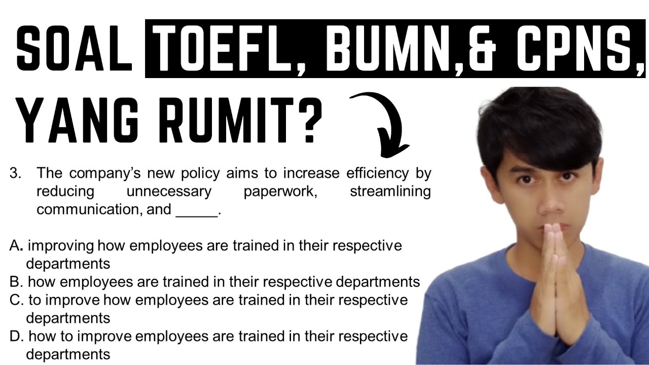 Jawab 15 Soal TOEFL, BUMN, & CPNS yang RUMIT ini! 90% Gagal!
