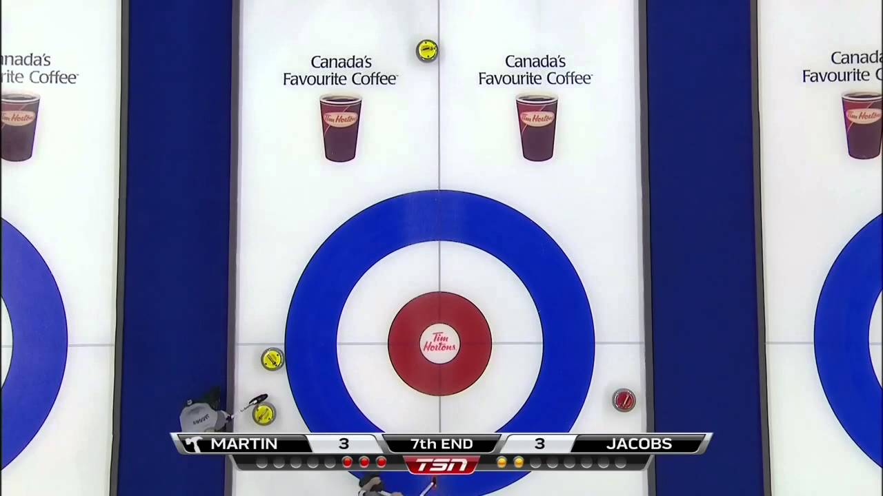 Ryan Fry - Tim Hortons Roar of the Rings - Runback Double Takeout curling sport explained
