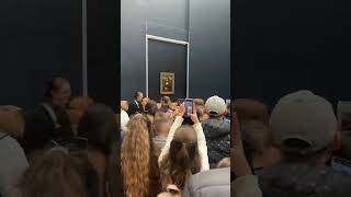 Everyone taking photos of Mona, I was just filming Lisa #monalisa #louvremuseum #louvre #davinci