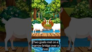Two Silly Goats | A 3D English Story for Children #shorts