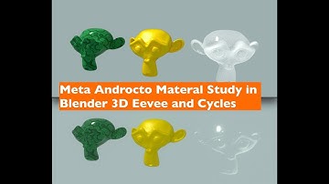 LIVENODING 1049 / Study of Meta Androcto Materials in Cycles and Eevee