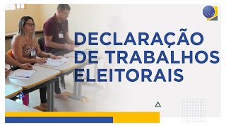 Como conseguir a Declaracao de Trabalhos Eleitorais DTE