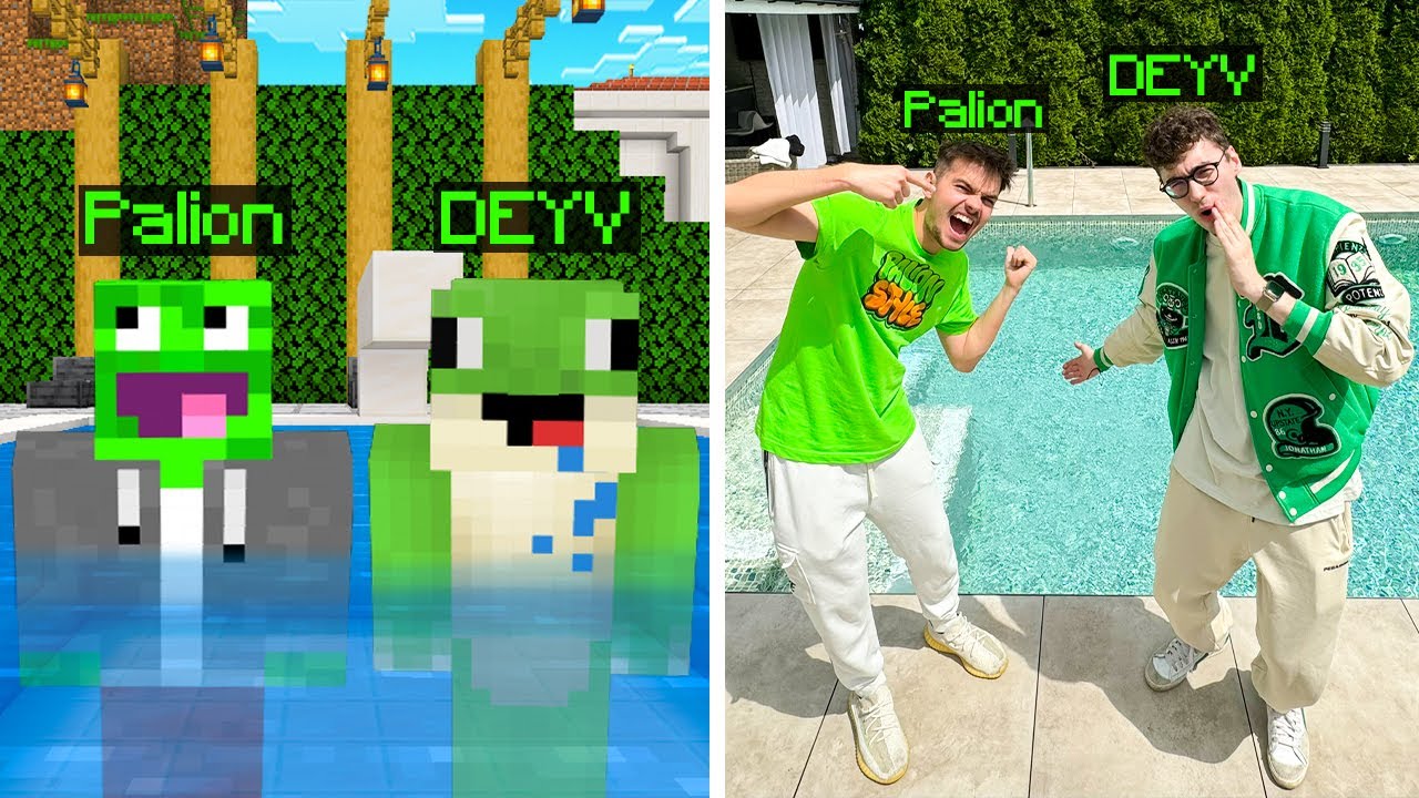 WSZYSTKO CO W MINECRAFT = ROBIMY w PRAWDZIWYM ŻYCIU!