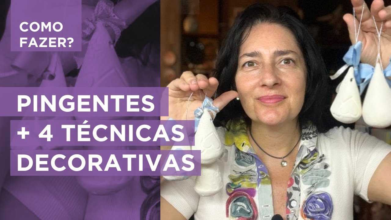 Pingente + 4 técnicas de decoração