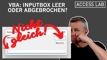 VBA: InputBox-Funktion leer oder abgebrochen?