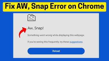 Fix “Aw, Snap!” Error on Google Chrome (Android Phone)