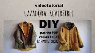 como hacer una CHAQUETA REVERSIBLE DIY