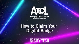 AtoL: How to Claim your Digital Badge