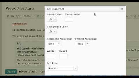 column headers in D2L Brightspace
